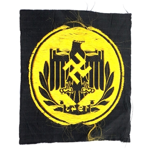 3213 - German Third Reich type NRSL 1943 embroidered patch. P&P Group 1 (£14+VAT for the first lot and £1+V... 