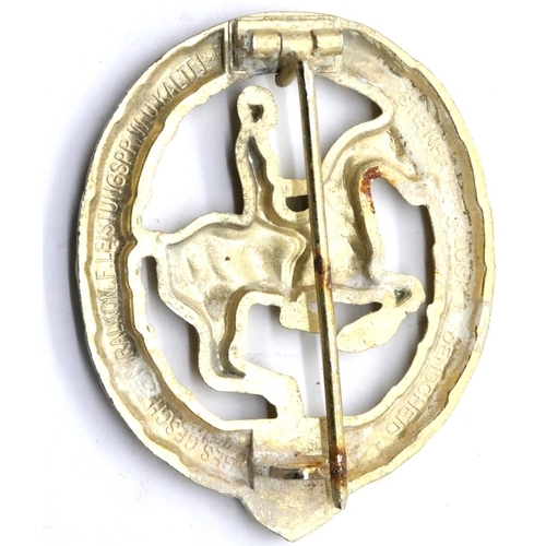 3218 - German Third Reich type SA German Horsemans badge. P&P Group 1 (£14+VAT for the first lot and £1+VAT... 