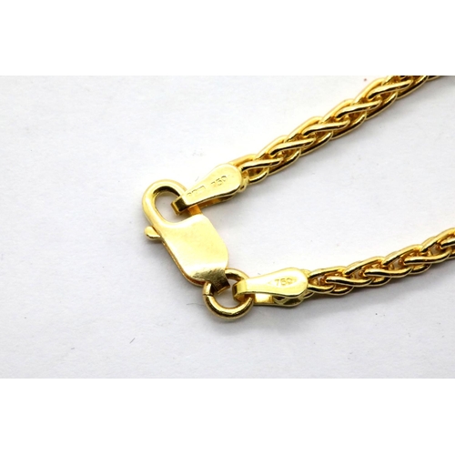 1054 - 18ct yellow gold rope necklace, L: 40 cm, 11.6g. P&P Group 1 (£14+VAT for the first lot and £1+VAT f... 