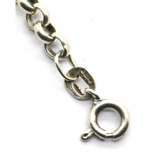 1160 - Three mixed silver chains combined 60g.  P&P Group 1 (£14+VAT for the first lot and £1+VAT for subse... 