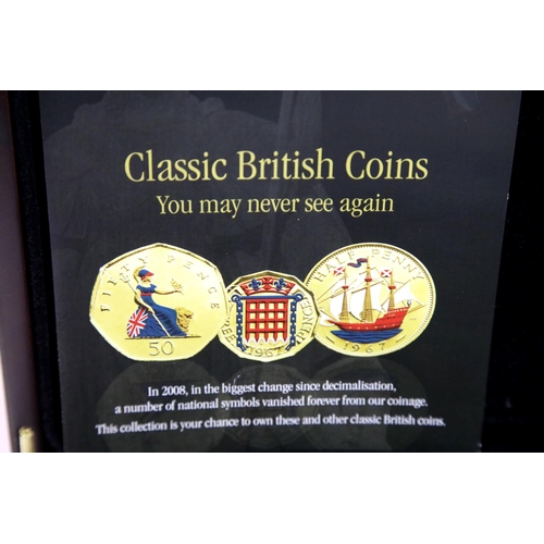 1203 - The Pre-Decimals and Emblem Series Decimals of Elizabeth II boxed set. P&P Group 2 (£18+VAT for the ... 