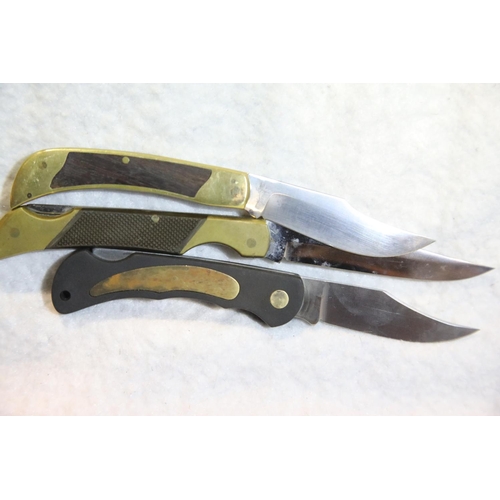 1247 - Three new old stock folding knives, Royal Eagle, Falcon and Nieto (blade lengths 6-8 cm). P&P Group ... 