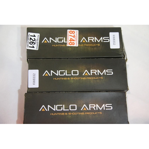 1261 - Three boxed Anglo Arms sets of three throwing knives. P&P Group 2 (£18+VAT for the first lot and £3+... 