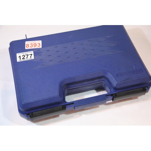 1277 - Webley Tempest 177 air pistol in case. P&P Group 2 (£18+VAT for the first lot and £3+VAT for subsequ... 