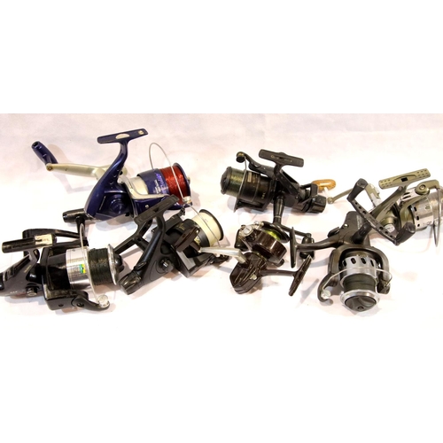 1306 - Seven mixed spinning reels. P&P Group 3 (£25+VAT for the first lot and £5+VAT for subsequent lots)