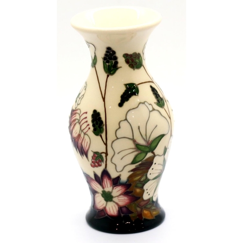 1354 - Moorcroft Bramble Revisted vase, H: 13 cm. P&P Group 1 (£14+VAT for the first lot and £1+VAT for sub... 