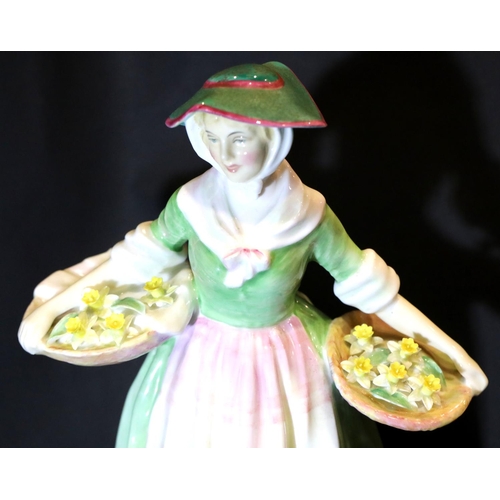 1368 - Royal Doulton figurine Daffy Down Dilly HN 1712, H: 22 cm. P&P Group 2 (£18+VAT for the first lot an... 