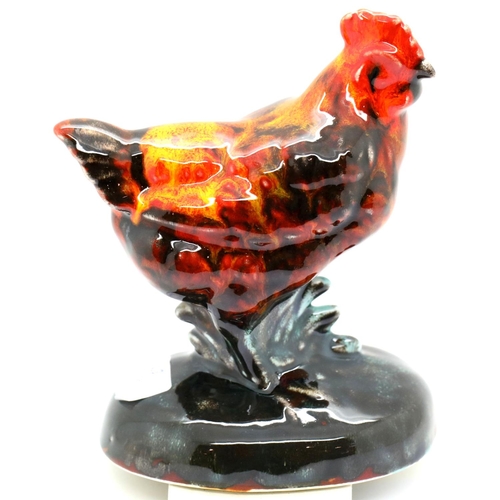 1399 - Anita Harris Hen signed in gold, H: 14 cm. P&P Group 2 (£18+VAT for the first lot and £3+VAT for sub... 