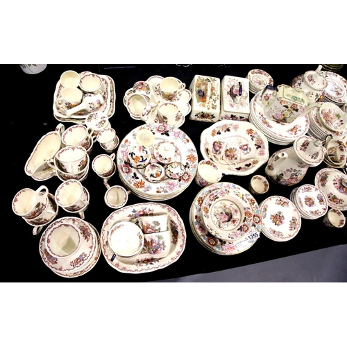 1355 - Large quantity of Masons Ironstone, mainly Brocade and Fruit Basket patterns, approximately 120 piec... 