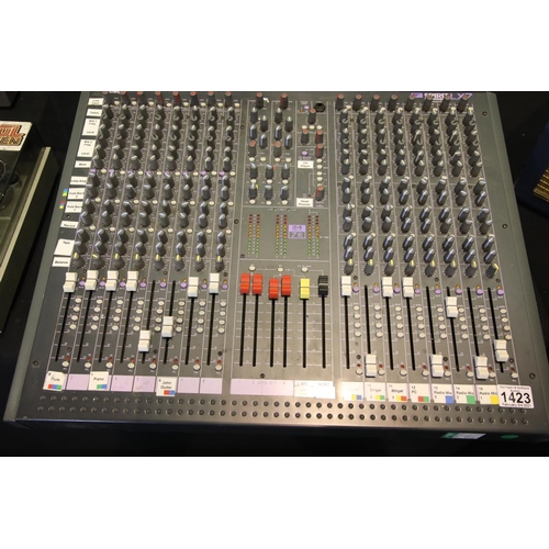 1423 - Spirit LX7 by Soundcraft mixing desk. P&P Group 3 (£25+VAT for the first lot and £5+VAT for subseque... 