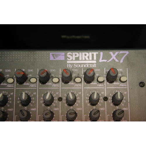 1423 - Spirit LX7 by Soundcraft mixing desk. P&P Group 3 (£25+VAT for the first lot and £5+VAT for subseque... 