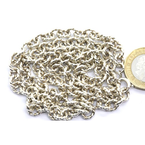 1104 - 925 silver chain, L: 60 cm, 44g. P&P Group 1 (£14+VAT for the first lot and £1+VAT for subsequent lo... 