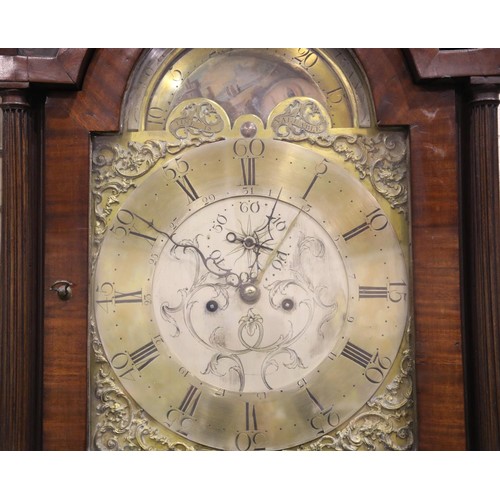 1491 - John Alker, Wigan, (fl.c.1790-1820) a late Georgian inlaid mahogany eight day longcase clock, having... 