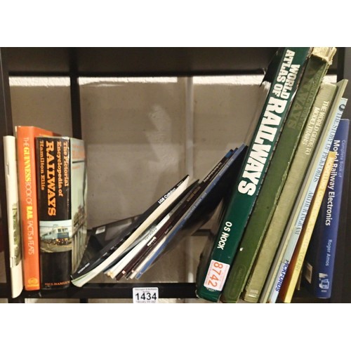 1434 - Collection of hard and paperback railway related books. Not available for in-house P&P, contact Paul... 