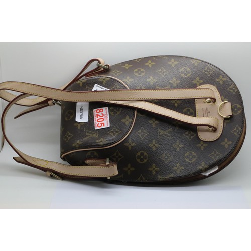 1582 - Louis Vuitton ladies leather backpack bag. P&P Group 2 (£18+VAT for the first lot and £3+VAT for sub... 