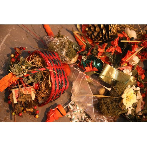 213 - Box of Christmas decorations. Not available for in-house P&P, contact Paul O'Hea at Mailboxes on 019... 