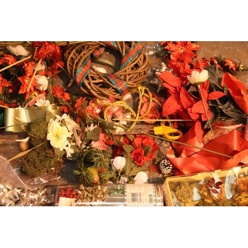 213 - Box of Christmas decorations. Not available for in-house P&P, contact Paul O'Hea at Mailboxes on 019... 