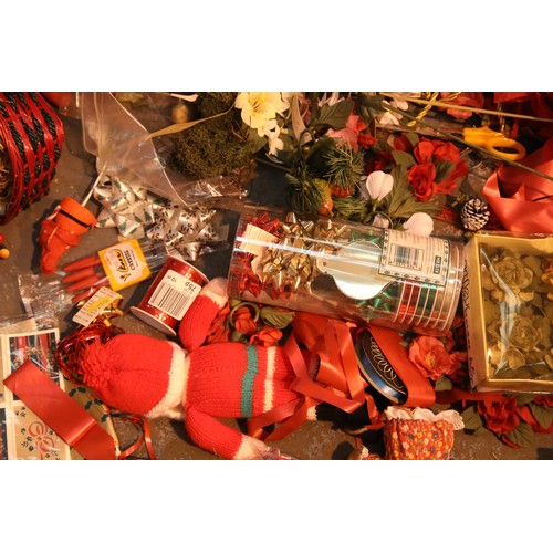 213 - Box of Christmas decorations. Not available for in-house P&P, contact Paul O'Hea at Mailboxes on 019... 