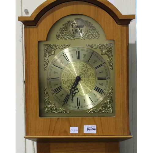 1460a - Modern twin weight longcase clock with weights and pendulum, working at time of lotting. Not availab... 