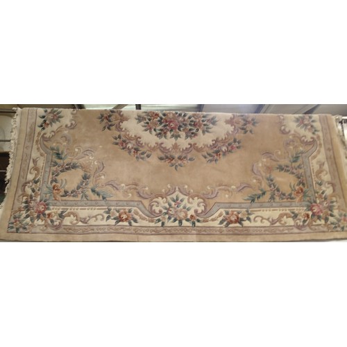 1573 - Handmade Chinse pattern large floor rug, Not available for in-house P&P, contact Paul O'Hea at Mailb... 