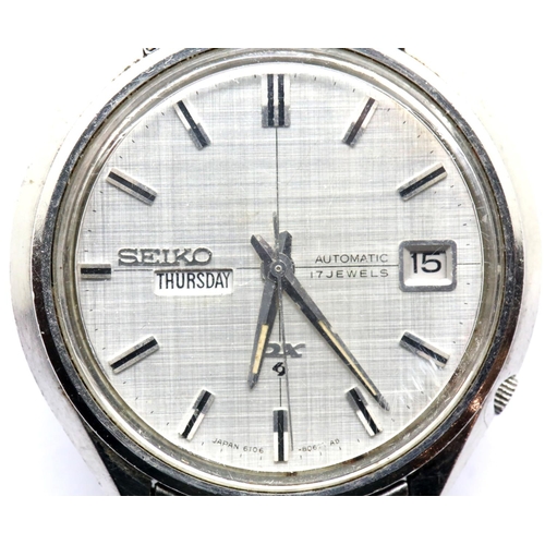 1022 - Gents Seiko Automatic BX wristwatch on a stainless steel bracelet. P&P Group 1 (£14+VAT for the firs... 