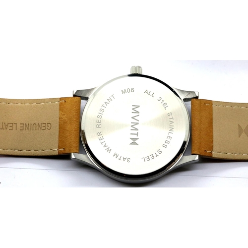 1051 - Gents MVMT calendar wristwatch, new and boxed. P&P Group 2 (£18+VAT for the first lot and £3+VAT for... 