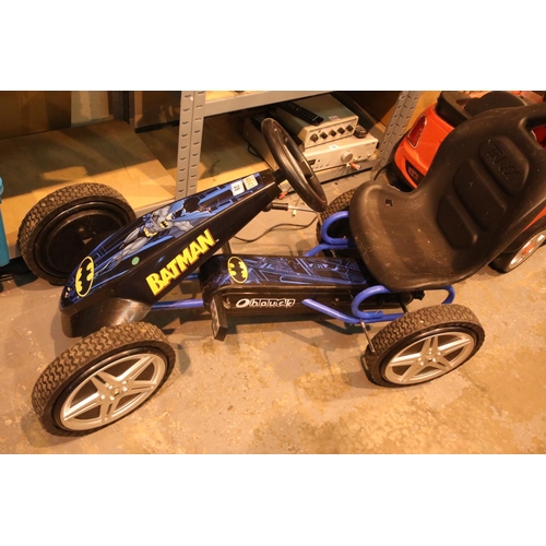 28 - Child's Batman go kart. Not available for in-house P&P, contact Paul O'Hea at Mailboxes on 01925 659... 