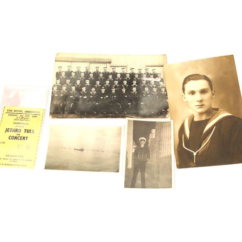 3029 - Vintage military photographs including crew of HMS Vincent. P&P group 1 (£14 + VAT for the first lot... 