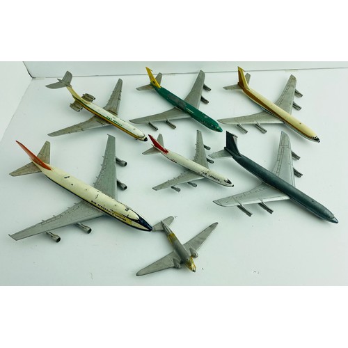 2105 - 19x Aero Mini Vintage Diecast Model Aircraft - All Playworn & Repainted - Sold for Restoration Only ... 