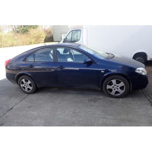 1B - Nissan Primera, registration  DF54 BVO, 25,512 miles with two keys and MOT 25/03/2022. V5 present. N... 