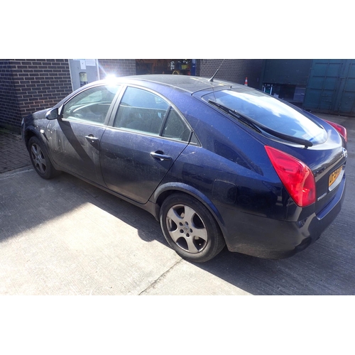 1B - Nissan Primera, registration  DF54 BVO, 25,512 miles with two keys and MOT 25/03/2022. V5 present. N... 