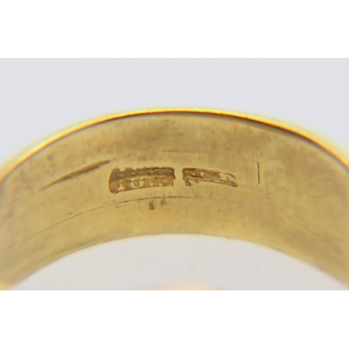 11 - 18ct gold snake ring, size S, 7.5g. P&P Group 1 (£14+VAT for the first lot and £1+VAT for subsequent... 