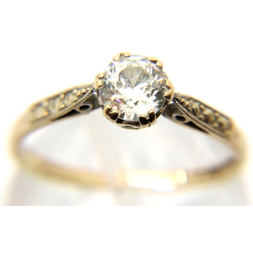 39 - 9ct gold ring set with solitaire CZ and a further stone set dress ring, 3.5g. P&P Group 1 (£14+VAT f... 