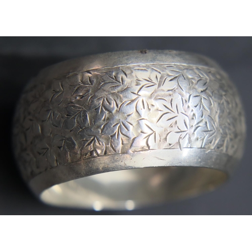 104 - Hallmarked silver napkin ring with Chester assay, 26g. P&P Group 1 (£14+VAT for the first lot and £1... 