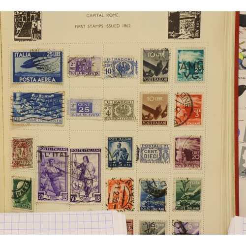 111 - Two albums of mixed world stamps. P&P Group 1 (£14+VAT for the first lot and £1+VAT for subsequent l... 