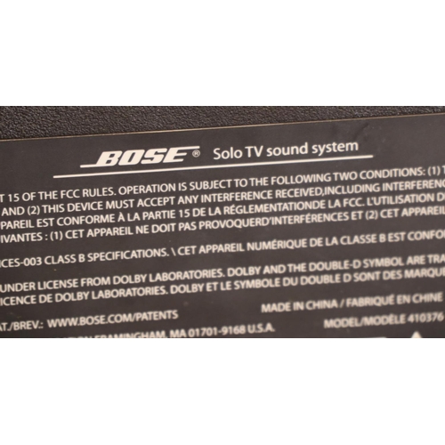 151 - Bose solo TV sound system. P&P Group 3 (£25+VAT for the first lot and £5+VAT for subsequent lots)