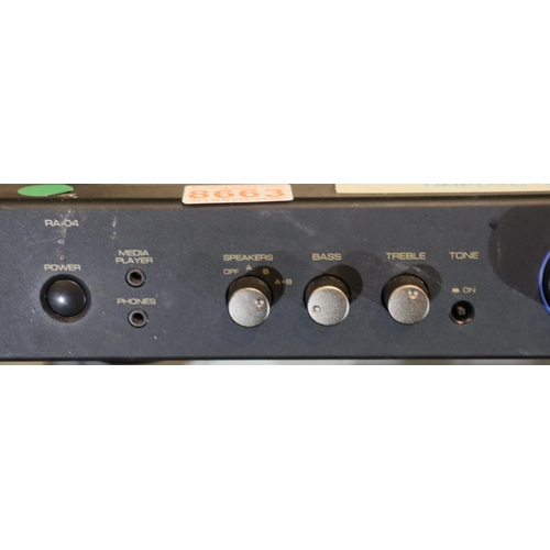 163 - Rotel integrated amplifier. Not available for in-house P&P, contact Paul O'Hea at Mailboxes on 01925... 