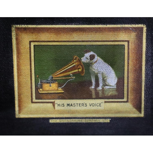 172 - His Master's Voice wind up record player. Not available for in-house P&P, contact Paul O'Hea at Mail... 