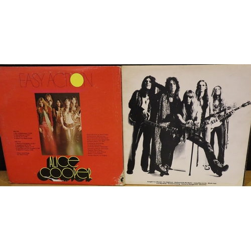 177 - Alice Cooper Easy Action, record good, cover poor and Love it to Death, cover good record good.  P&P... 