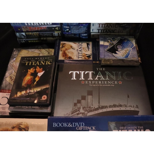 221 - Mixed Titanic CDs, DVDs and videos. P&P Group 3 (£25+VAT for the first lot and £5+VAT for subsequent... 