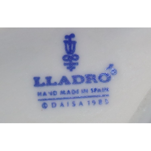 298 - Lladro Society glazed scroll form plaque, H: 17 cm with a Lladro bisque collectors society plaque. P... 