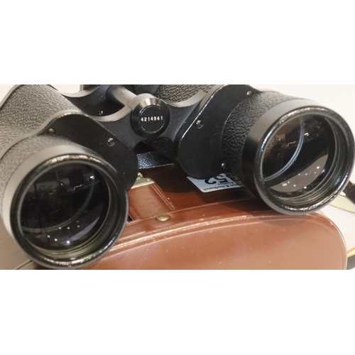 352 - Cased pair of Carl Zeiss Jena Jenoptem 10x50 binoculars in good conditi P&P Group 2 (£18+VAT for the... 