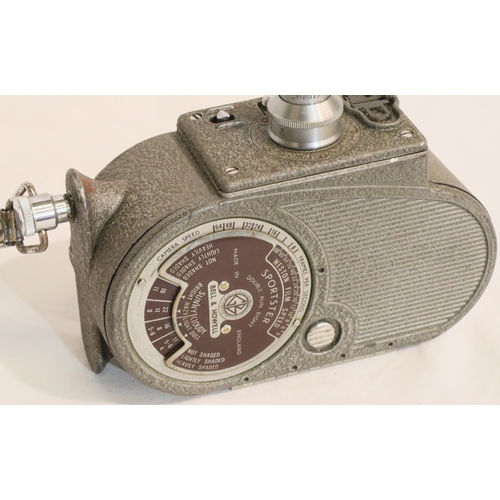 357 - Bell and Howell Sportster cine camera 11045 with anastigmat. P&P Group 2 (£18+VAT for the first lot ... 