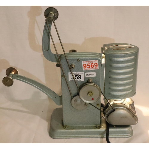 359 - An early Noris 9.5mm projector; good condition; bulb works; can be hand cranked.  Made from 1952 in ... 