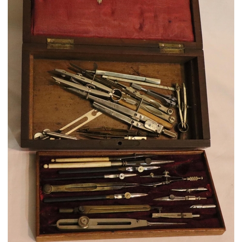 391 - 19thC cased precision drawing set with additional implements. P&P Group 1 (£14+VAT for the first lot... 