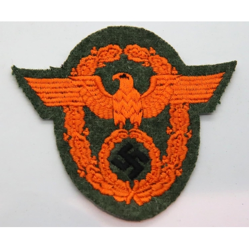 452 - German WWII reenactment embroidered NSFK orange uniform patch. P&P Group 1 (£14+VAT for the first lo... 