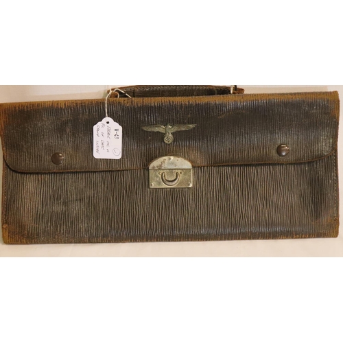 402 - German Army (Heer) officers documents, map case dated 1942. P&P Group 2 (£18+VAT for the first lot a... 