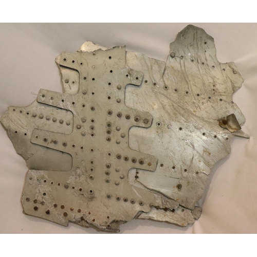 403 - Aircraft fragment from a SAAB aeroplane, model not known. P&P Group 2 (£18+VAT for the first lot and... 