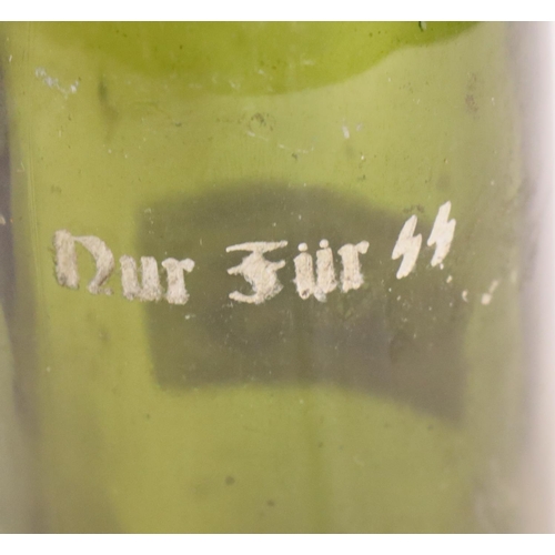 405 - WWII German Waffen SS beer bottle for SS only. P&P Group 2 (£18+VAT for the first lot and £3+VAT for... 