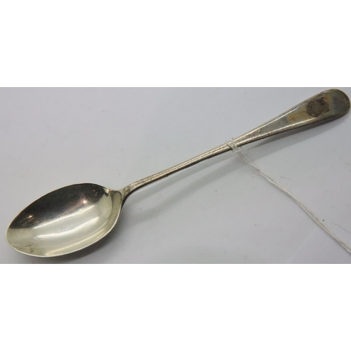 421 - WWII Air Ministry solid silver tea spoon, hallmarked 1940 (Battle of Britain date). P&P Group 1 (£14... 